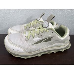 Altra Lone Peak 6 Women’s Size 9.5 Green White AL0A548E130 Trail Running Shoes